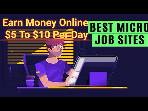Earn Money Online $5 To $10 Per Day l Top 5 Microjob site to make money Online l Bangla Tutorial