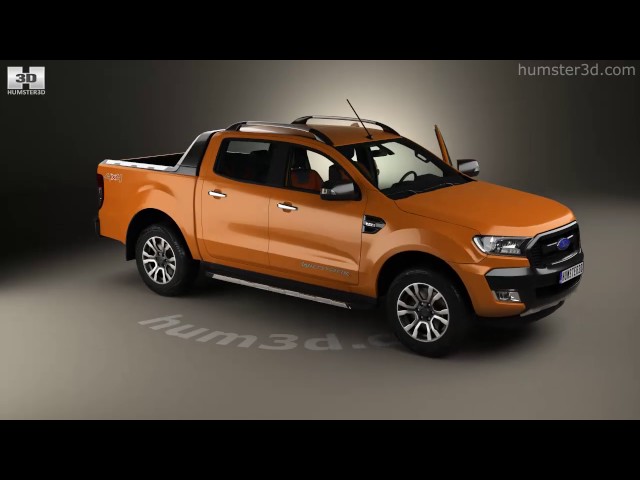 Ford Ranger Double Cab Wildtrak with HQ interior 2016 3D model by