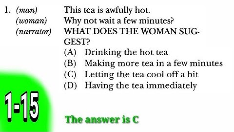 Latihan Tes TOEFL - Listening | #1-15 Focus on The Last Line, Etc.