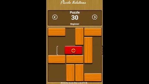 Unblock me Relax mode Puzzle 30 - Walkthrough
