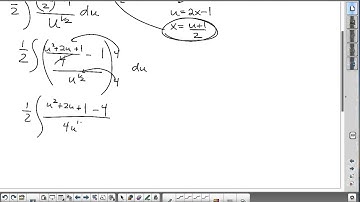 U-Sub with a change of variable indefinite integral