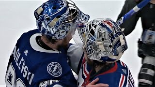 Handshakes Between the Rangers and Lightning Following 6 Game Victory | Nick Paul Interview