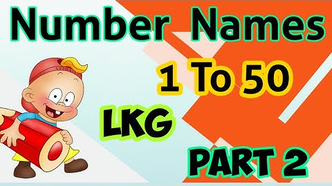 Number names  1 to 50 practice worksheet || maths worksheet for lkg class || @S.C.KidsClasses#lkg
