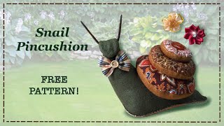 Patchwork Snail Pincushion || FREE PATTERN || Full Tutorial with Lisa Pay