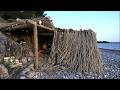 3 Days on a Remote Island: Building a Survival Shelter by the Beach