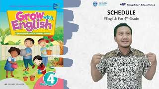 Pelajaran bahasa inggris kelas 4 | grow with english book schedule