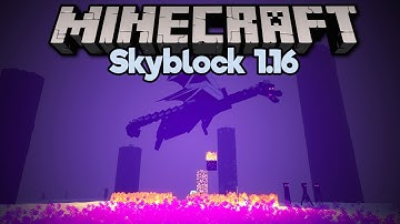 Farming Lava from the Ender Dragon! ▫ Minecraft 1.16 Skyblock (Tutorial Let