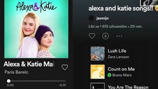 Songs in Alexa and Katie