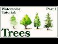 Watercolor Tutorial | Painting Trees | Part 1