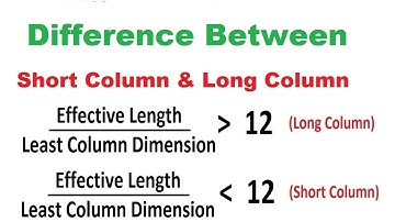 Difference between Short Column & Long Column | Civil Engineering Basic Knowledge