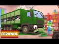 Rebecca el camión de reciclaje | Garaje de Gecko | Carros para niños | Vídeos educativos