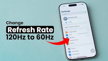 Hoe wijzig ik de vernieuwingsfrequentie van het scherm op de iPhone?