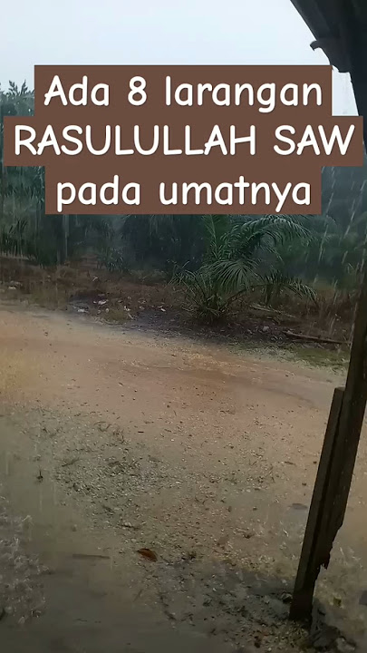 inilah 8 larangan rasulullah saw pada umatnya#motivasi#nasehat#agama#kajian#muslim#islami#vidio