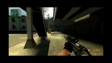 Counter Strike Source | VS Bots w/ Scout & Deagle