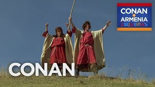 Conan \& Sona Become Armenian Sheepherders | CONAN on TBS