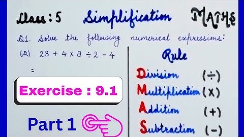 🎯Simplification class 5 maths | DMAS Rule | simplify numerical expressions 5th grade
