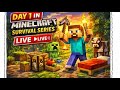Minecraft PE Survival Series Day 1 LIVE 🔥 | Road to 100 Subs