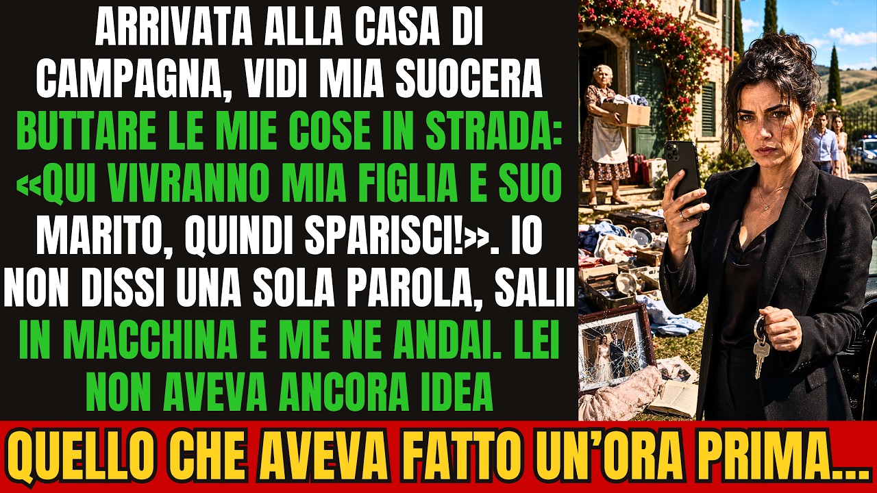 Ho trovato mia suocera in cortile che buttava le mie cose sull’erba: vestiti, libri, il piatto di mia nonna. Quando le ho chiesto che cosa stesse facendo, si è girata con un sorriso e mi ha detto:...