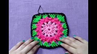 How To Crochet Granny Flower || Easy Beginners Pattern