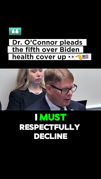 Why is Biden’s own doctor pleading the Fifth? I wonder! 👀👀🫨🫡🇺🇸