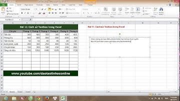 Hướng dẫn sử dụng Excel cơ bản: Cách tạo textbox trong Excel