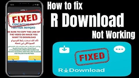how to fix r download error in iphone | R Download not working in iPhone | R Download problem Mowa |