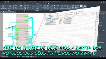 Tutorial CAD: Como Criar um Índice de Peças Desenhadas no ZWCAD a partir dos Rótulos dos Layouts