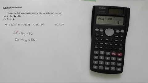 Systems of Equations - Substitution Method #1 - Google Quiz