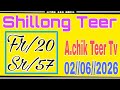 A.chik Teer Tv Formula 🎯🏹 Date//02//06//2026