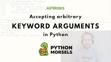 Accepting arbitrary keyword arguments in Python