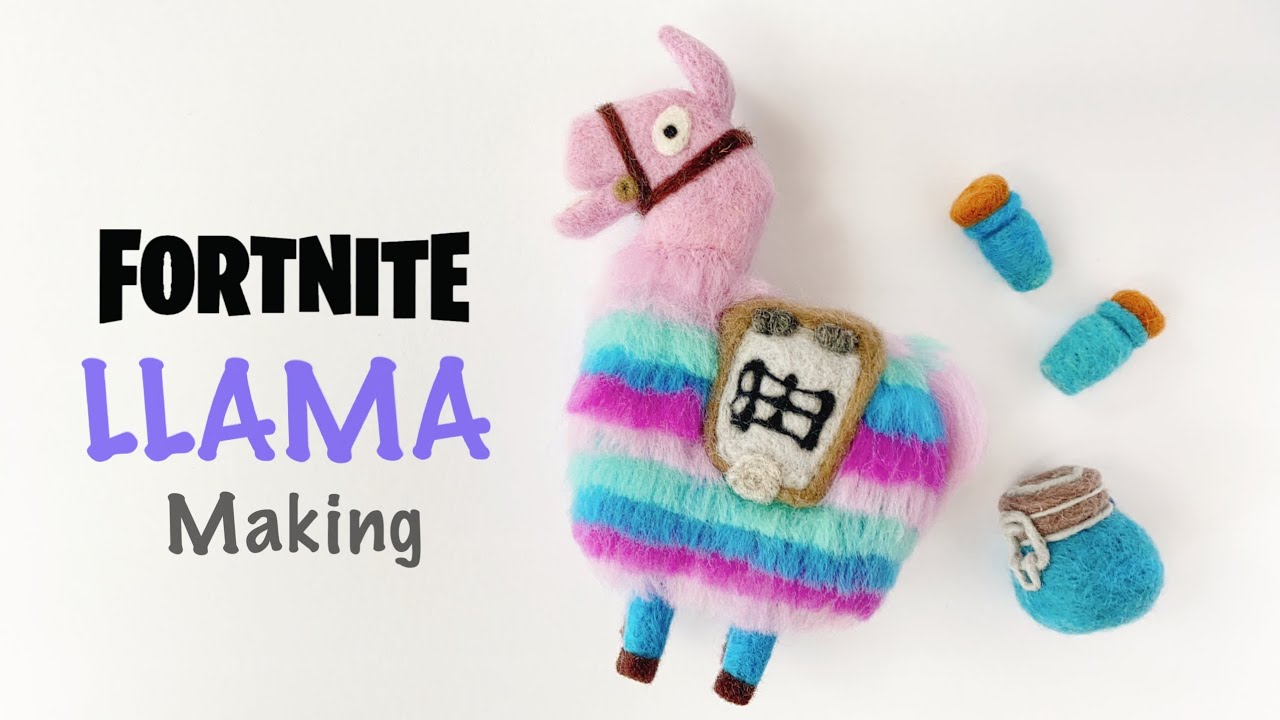 Fortnite】ラマちゃんメイキング/llama/羊毛フェルト/needle felting
