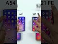 Samsung a54 vs samsung s21 fe samsung samsunga545g android test ishan gaming
