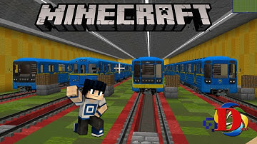 Extending the red line of my Metro with the MTR mod Minecraft. Full metro line with Trains