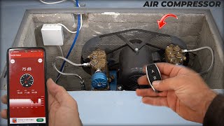 How to reduce AIR COMPRESSOR noise,Remote control,Air SISTEM INSTALL!