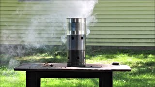 Burn Test of Hobo Stove made from 1 lb Propane Canister