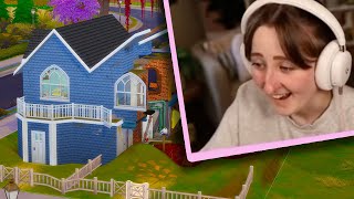 Lilsimsie Reacts to my Soup Shell Build in the Sims 4