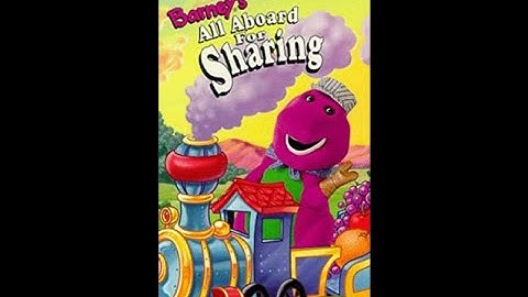 Barney’s All Aboard for Sharing 1996 VHS