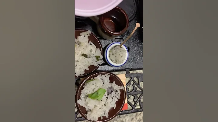 Iron stove miniature rice:Estufa de hierro por Sus...