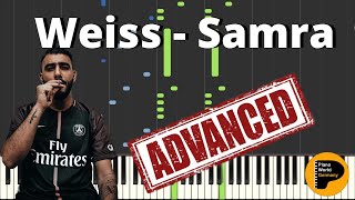 Weiss - Samra | Piano Tutorial | Instrumental | (advanced)