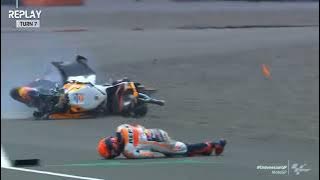 Marc Marquez Crash Parah Saat Warm Up ❗ MotoGP Mandalika❗Minggu (20/03/2022)