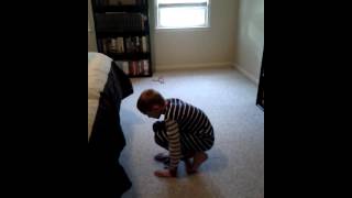 Nicolas Me Jumping Onto Mom And Dads Bed