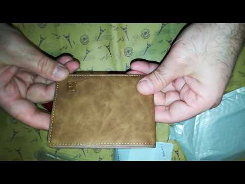 საფულე ზამშის ტყავი.მამაკაცის - Men's wallet suede leather