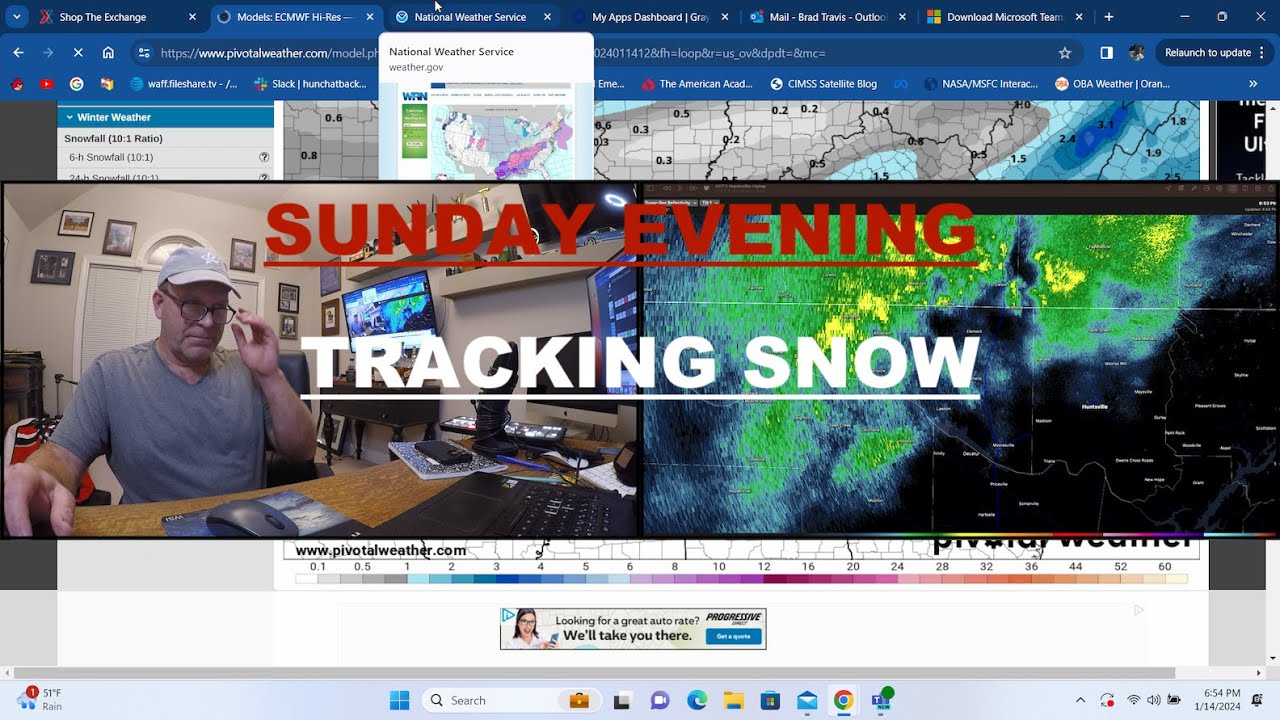 WINTER STORM Warning update Sunday Evening - YouTube