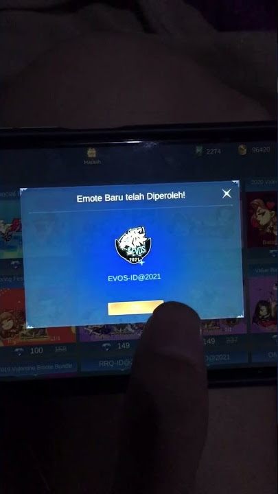 Emote evos terbaru #shorts #evos #mobilelegends