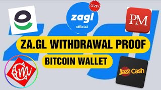 ZA.GL Withdrawal proof | How to withdraw to Bitcoin | 10$ - 160$ Per Month