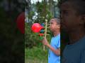 DIY wooden toy with colourful baloon #shorts #diy