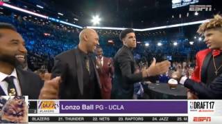 Lakers select Lonzo Ball in draft 2017