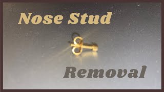 How To Remove Nose Stud (with butterfly backing). READ DESCRIPTION!!!