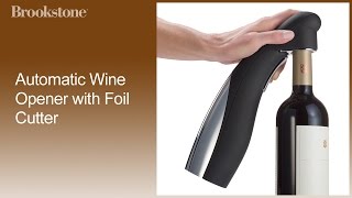 Rechargeable Automatic Wine Opener from Brookstone—Buy Now!