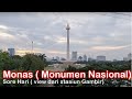 Monas monumen nasional sore hari  wisatawisata